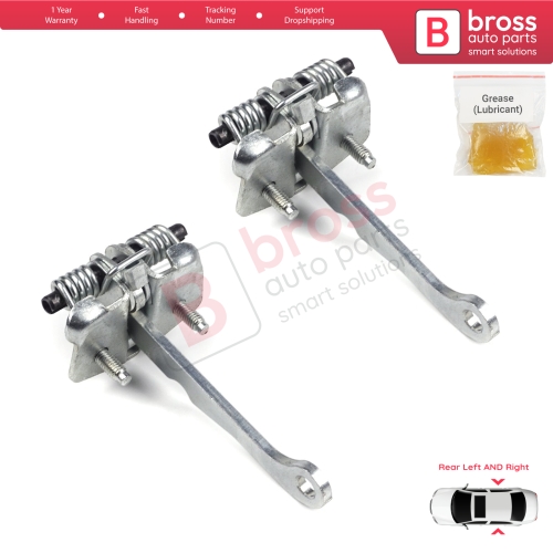 2 Pieces Rear Door Hinge Stop Check Strap Limiter for Peugeot 106 1991-2004 Citroen Saxo 1996-2004 9181H4