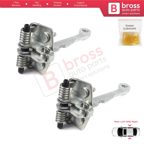 2 Pieces Rear Door Hinge Stop Check Strap Limiter for Peugeot 106 1991-2004 Citroen Saxo 1996-2004 9181H4
