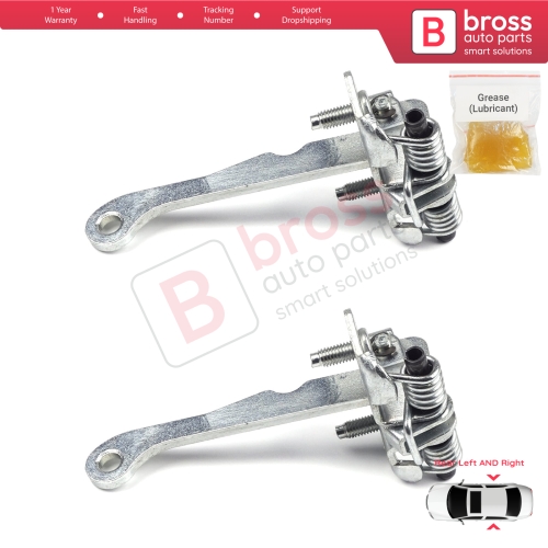 2 Pieces Rear Door Hinge Stop Check Strap Limiter for Peugeot 106 1991-2004 Citroen Saxo 1996-2004 9181H4