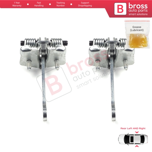 2 Pieces Rear Door Hinge Stop Check Strap Limiter for Peugeot 106 1991-2004 Citroen Saxo 1996-2004 9181H4