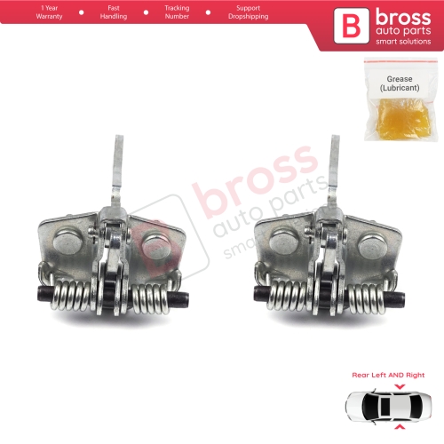 2 Pieces Rear Door Hinge Stop Check Strap Limiter for Peugeot 106 1991-2004 Citroen Saxo 1996-2004 9181H4