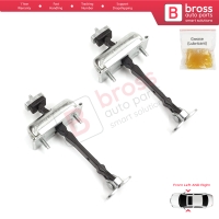 2 Pieces Front Door Hinge Stop Check Strap Limiter for Jaguar S-Type X200 1999-2008 XR857260