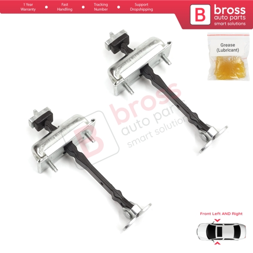 2 Pieces Front Door Hinge Stop Check Strap Limiter for Jaguar S-Type X200 1999-2008 XR857260