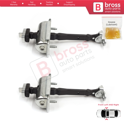 2 Pieces Front Door Hinge Stop Check Strap Limiter for Jaguar S-Type X200 1999-2008 XR857260
