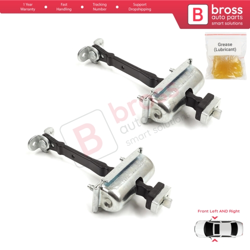 2 Pieces Front Door Hinge Stop Check Strap Limiter for Jaguar S-Type X200 1999-2008 XR857260