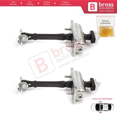 2 Pieces Front Door Hinge Stop Check Strap Limiter for Jaguar S-Type X200 1999-2008 XR857260