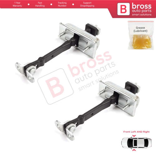 2 Pieces Front Door Hinge Stop Check Strap Limiter for Jaguar S-Type X200 1999-2008 XR857260