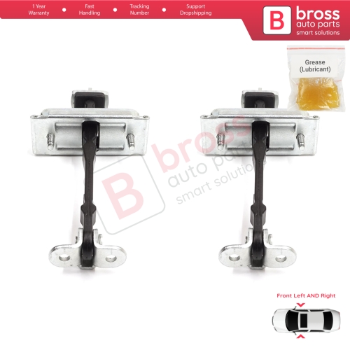 2 Pieces Front Door Hinge Stop Check Strap Limiter for Jaguar S-Type X200 1999-2008 XR857260