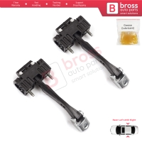 2 Pieces Rear Door Hinge Stop Check Strap Limiter for Peugeot 508 MK1 2010-2018 9670519680