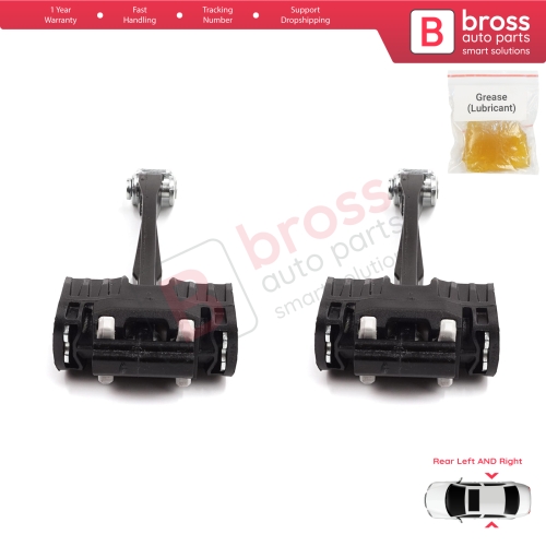 2 Pieces Rear Door Hinge Stop Check Strap Limiter for Peugeot 508 MK1 2010-2018 9670519680