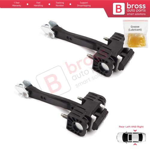 2 Pieces Rear Door Hinge Stop Check Strap Limiter for Peugeot 508 MK1 2010-2018 9670519680