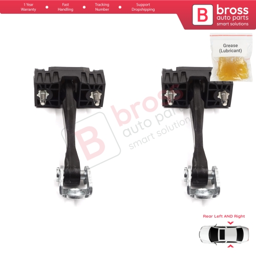 2 Pieces Rear Door Hinge Stop Check Strap Limiter for Peugeot 508 MK1 2010-2018 9670519680