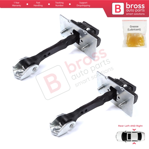 2 Pieces Rear Door Hinge Stop Check Strap Limiter for Peugeot 308 MK2 2013-2021 4/5 Door 9677467280