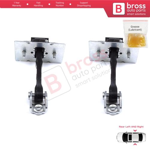 2 Pieces Rear Door Hinge Stop Check Strap Limiter for Peugeot 308 MK2 2013-2021 4/5 Door 9677467280