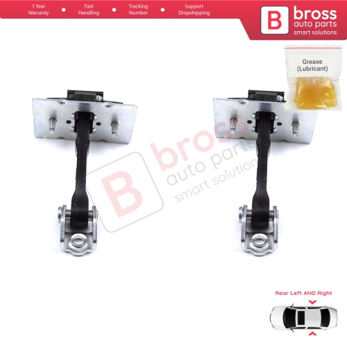 2 Pieces Rear Door Hinge Stop Check Strap Limiter for Peugeot 308 MK2 2013-2021 4/5 Door 9677467280