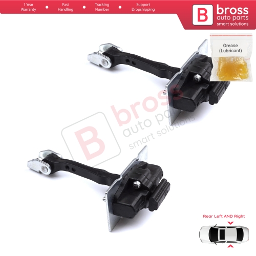 2 Pieces Rear Door Hinge Stop Check Strap Limiter for Peugeot 308 MK2 2013-2021 4/5 Door 9677467280