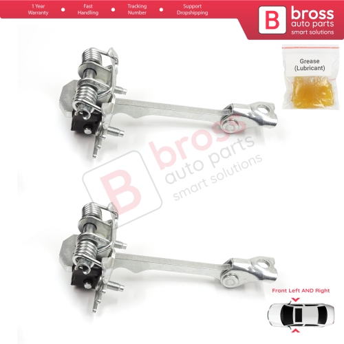 2 Pieces Front Door Hinge Stop Check Strap for Fiat Scudo Citroen Jumpy Dispatch Peugeot Expert Tepee MK2 2007-2016 9181K9 