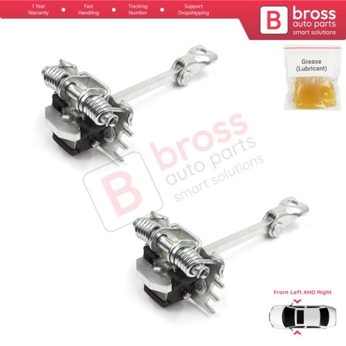 2 Pieces Front Door Hinge Stop Check Strap for Fiat Scudo Citroen Jumpy Dispatch Peugeot Expert Tepee MK2 2007-2016 9181K9 