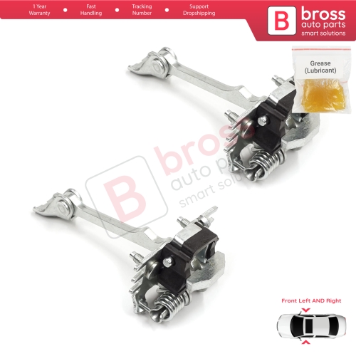2 Pieces Front Door Hinge Stop Check Strap for Fiat Scudo Citroen Jumpy Dispatch Peugeot Expert Tepee MK2 2007-2016 9181K9 