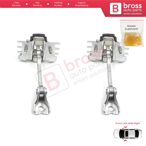 2 Pieces Front Door Hinge Stop Check Strap for Fiat Scudo Citroen Jumpy Dispatch Peugeot Expert Tepee MK2 2007-2016 9181K9 
