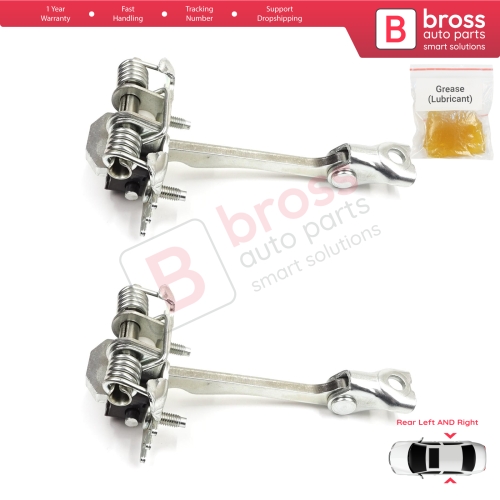 2 Pieces Rear Door Hinge Stop Check Strap Limiter for Citroen C3 MK2 SC A51 2009-2016 9181Q5