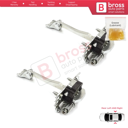 2 Pieces Rear Door Hinge Stop Check Strap Limiter for Citroen C3 MK2 SC A51 2009-2016 9181Q5