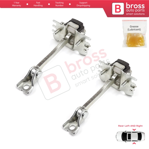 2 Pieces Rear Door Hinge Stop Check Strap Limiter for Citroen C3 MK2 SC A51 2009-2016 9181Q5