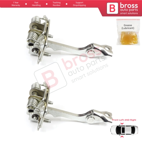 2 Pieces Front Door Hinge Stop Check Strap for Renault Master MK2 Opel Movano A Interstar 1998-2010 8200597523