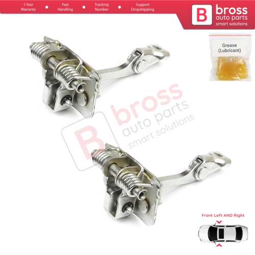 2 Pieces Front Door Hinge Stop Check Strap for Renault Master MK2 Opel Movano A Interstar 1998-2010 8200597523