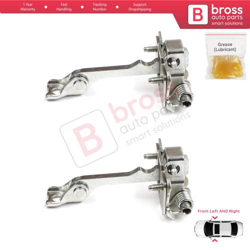 2 Pieces Front Door Hinge Stop Check Strap for Renault Master MK2 Opel Movano A Interstar 1998-2010 8200597523