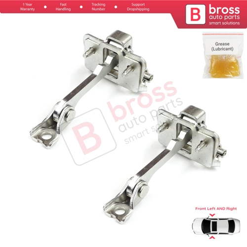 2 Pieces Front Door Hinge Stop Check Strap for Renault Master MK2 Opel Movano A Interstar 1998-2010 8200597523