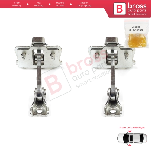 2 Pieces Front Door Hinge Stop Check Strap for Renault Master MK2 Opel Movano A Interstar 1998-2010 8200597523