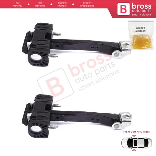 2 Pieces Front Door Hinge Stop Check Strap Limiter for Peugeot 508 MK1 W23 8D 8E 2010-2018 4/5 Door 9686658480  
