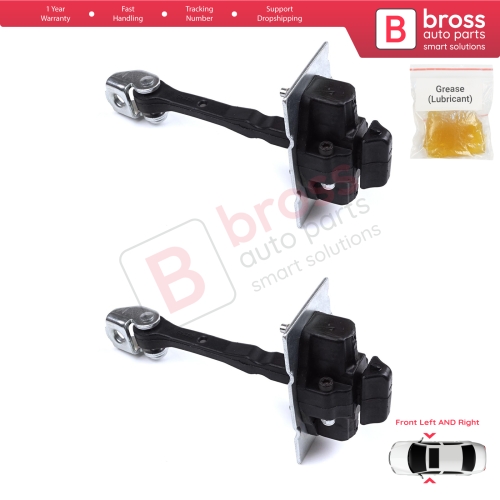 2 Pieces Front Door Hinge Stop Check Strap Limiter for Peugeot 308 MK2 4/5 Door 2013-2021 9677466980