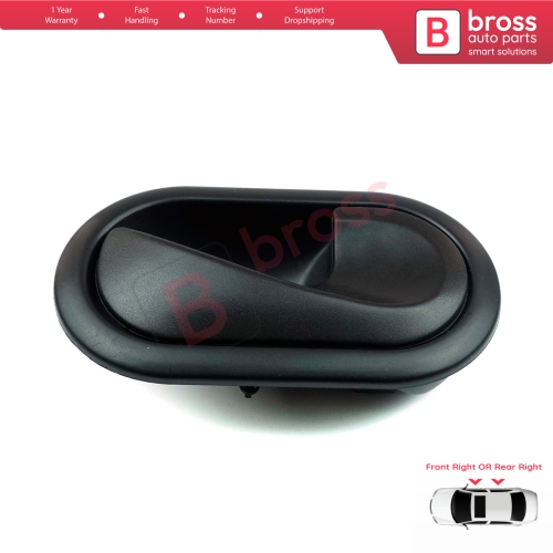 Interior Door Handle Front OR Rear Right Door Black 8200028486 for Renault Megane 2 2002-2008