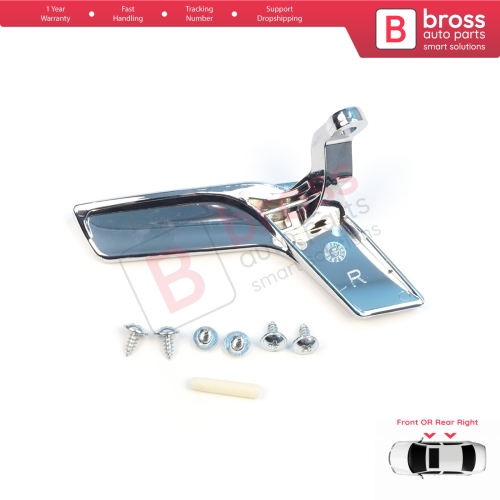 Interior Door Handle Bright Chrome Plated Right Side 2047202763 for Mercedes W204