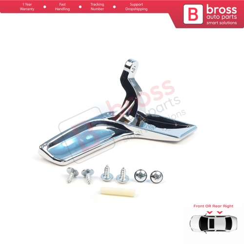 Interior Door Handle Bright Chrome Plated Right Side 2047202763 for Mercedes W204