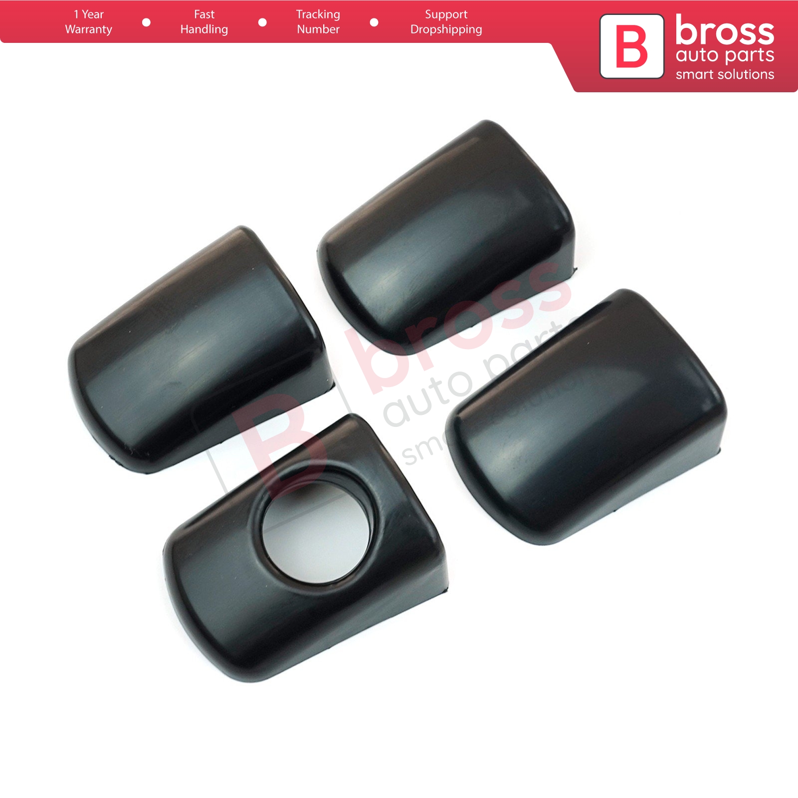 Bross Auto Parts LLC - BDP989 Exterior Outer Door Handle Cover Set 9101GG  for Peugeot Citroen Fiat Toyota