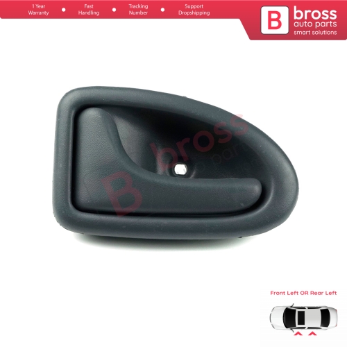 Interior Door Handle Front or Rear Left Door Gray 7700434716 for Renault Clio 2 Scenic 1 Trafic Logan 1 Daily 3 Master 2 Movano A Interstar