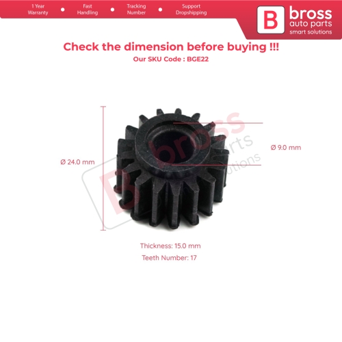 Front Windshield Wiper Gearbox Cog Motor Gear 1408200407 for Mercedes W140 C140 1992-1999