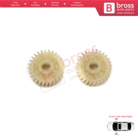 2 Pieces Side Mirror Folding Gear for Honda Jazz Stepwgn MK2 Toyota Vios 28 Teeth