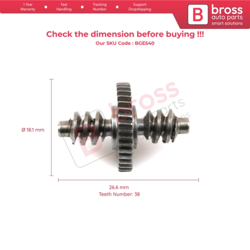 Side Mirror Repair Gear For Volvo S40 S60 38 Teeth