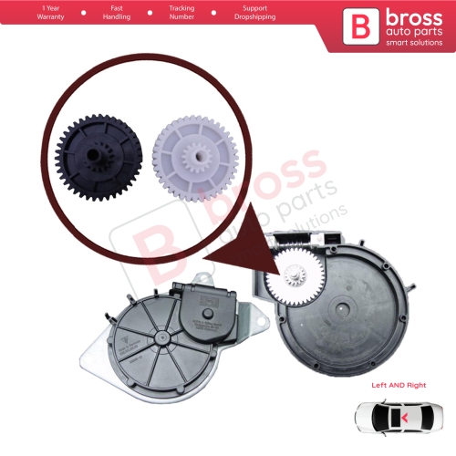 Convertible Roof Top Motor Gear Cog Repair Kit for Porsche Boxster Cayman Spyder 986 987 1996-2013 98756117800