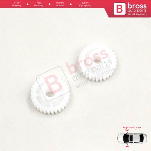 2 Pieces Electrical Side Wing Mirror Folding Motor Repair Gear 30 Teeth for Hyundai i30 i20 i10