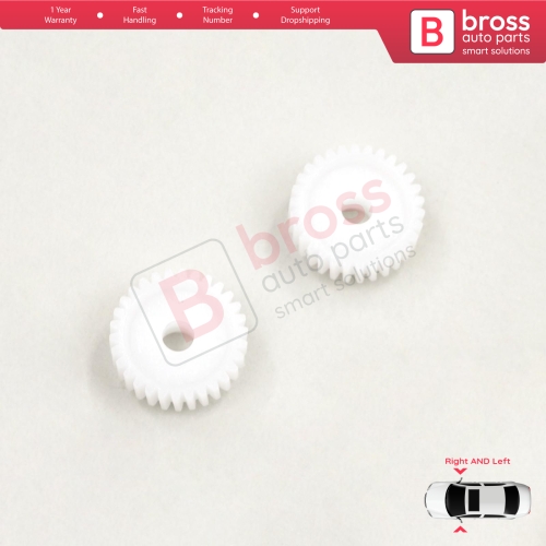 2 Pieces Electrical Side Wing Mirror Folding Motor Repair Gear 30 Teeth for Hyundai i30 i20 i10