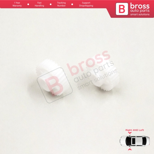 2 Pieces Electrical Side Wing Mirror Folding Motor Repair Gear 30 Teeth for Hyundai i30 i20 i10