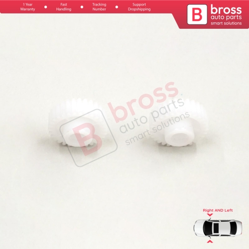 2 Pieces Electrical Side Wing Mirror Folding Motor Repair Gear 30 Teeth for Hyundai i30 i20 i10