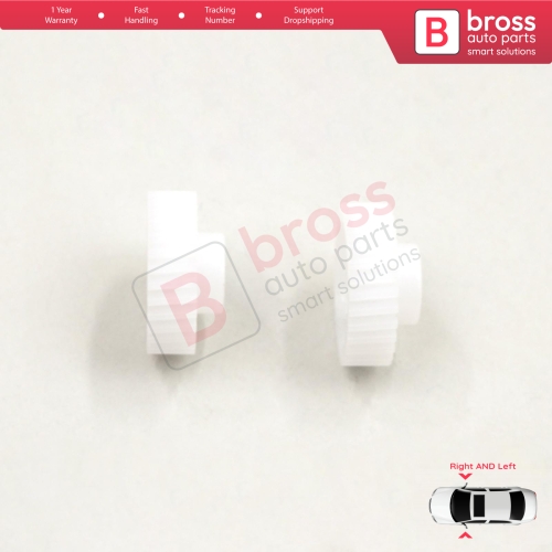 2 Pieces Electrical Side Wing Mirror Folding Motor Repair Gear 30 Teeth for Hyundai i30 i20 i10