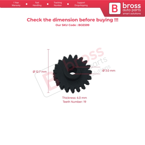 Speedometer Kilometer Gear for Mercedes Opel Teeth Number 19