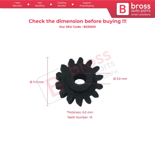 Speedometer Kilometer Gear for Mercedes Opel Teeth Number 14